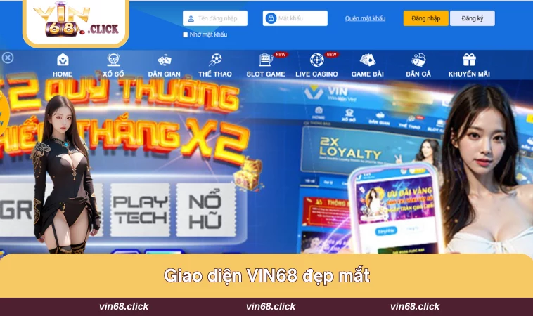 Giao diện của nhà cái đẹp mắt từ chi tiết đến tổng quát 